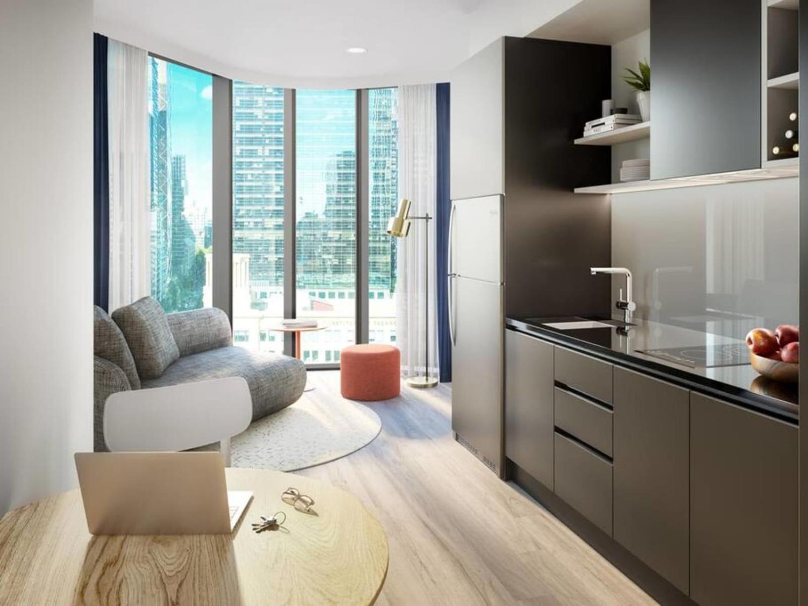 Studio Apartments At Aurora Near Melbourne Port מראה חיצוני תמונה